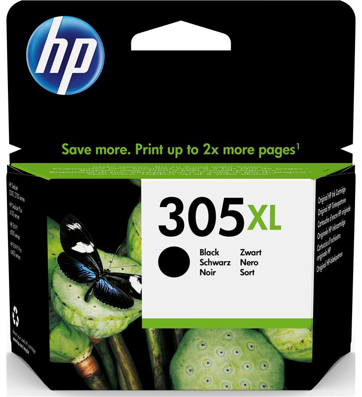 Hp 3YM62AE cartucho de tinta negro nº305xl - 240 páginas aprox. - compatible según - 3YM62AE