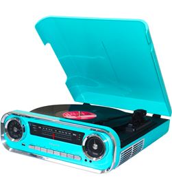 Lauson 01TT15 AZUL tocadiscos vintage 3 velocidades bluetooth usb grabación - +21553