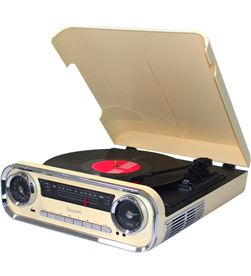 Lauson 01TT15 CREMA tocadiscos vintage 3 velocidades bluetooth usb grabació - +21551