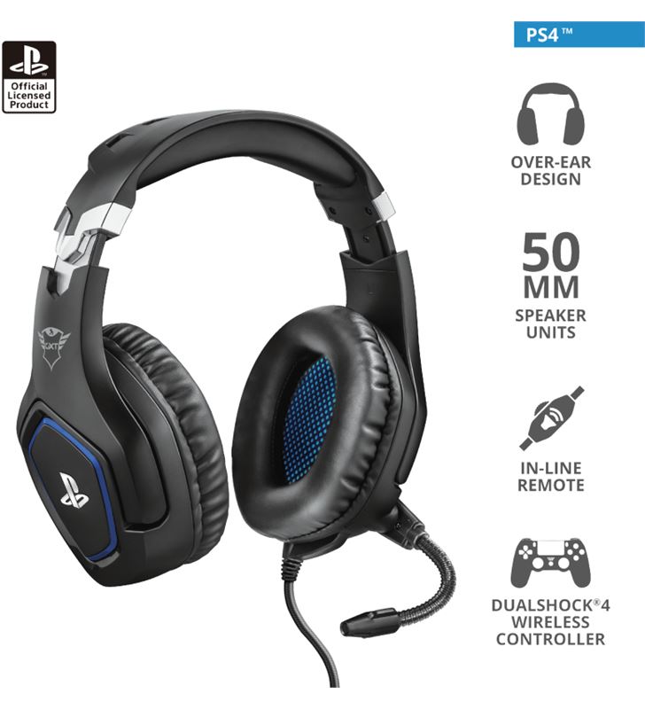 Trust 23530 auriculares gaming gxt488 forze ps4 negro - 78341591_8872957059