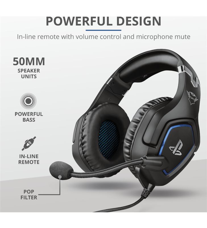 Trust 23530 auriculares gaming gxt488 forze ps4 negro - 78341591_9040800696