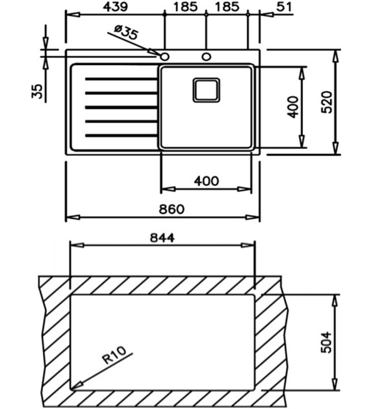 Teka 115100003 fregadero rs15 1c 1e dcha 86 2ø Fregaderos - 71775891_7456896990