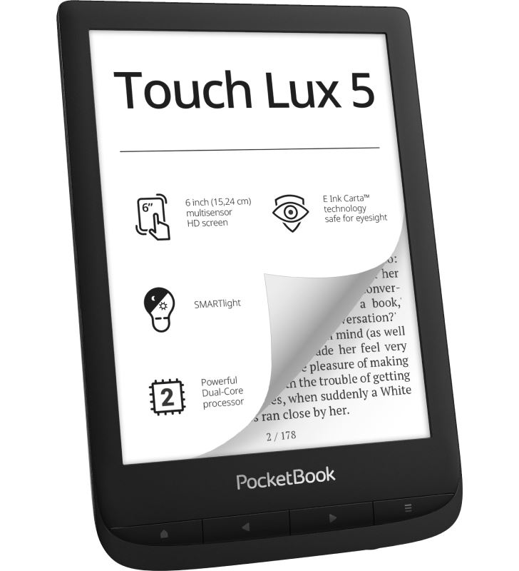 Pocketbook PB628-P BLACK lux5 negro e-book libro electrónico 6'' e ink táctil hd 8gb ranu - 80220241_8783874966