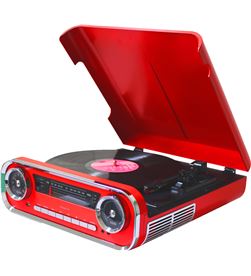Lauson 01TT15 ROJO tocadiscos vintage 3 velocidades bluetooth usb grabación - +21552