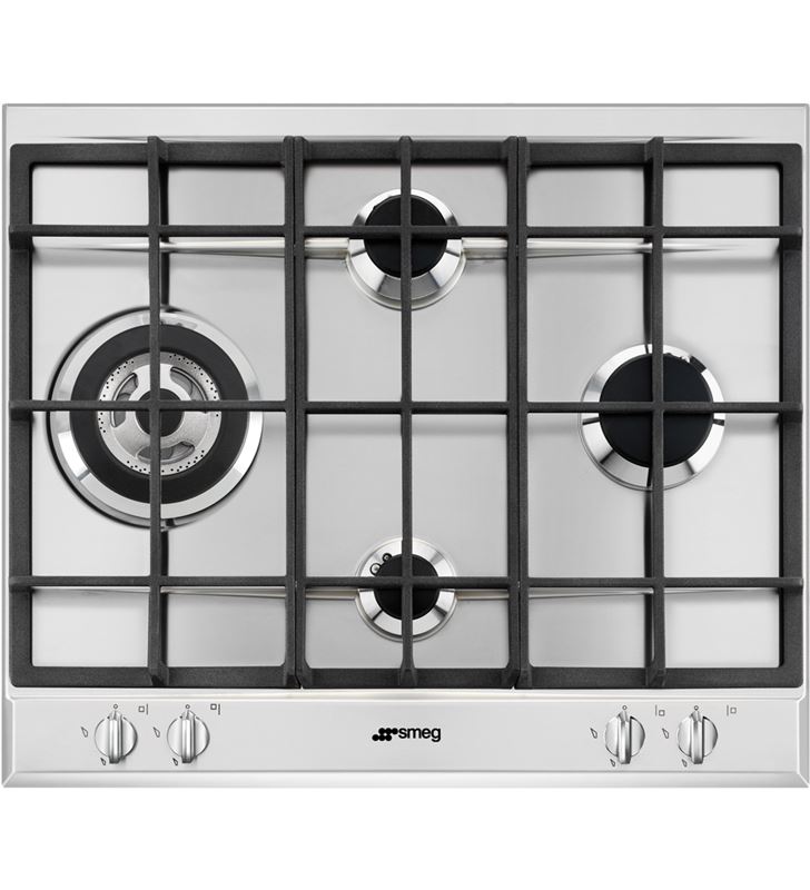 Smeg P261XGH placa gas 4f 60cm inox Encimeras - P261XGH