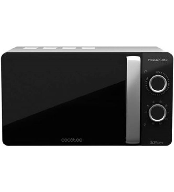 Cecotec 2501529 microondas proclean 3150/ 700w/ capacidad 20l/ función grill/ negro - 2501529