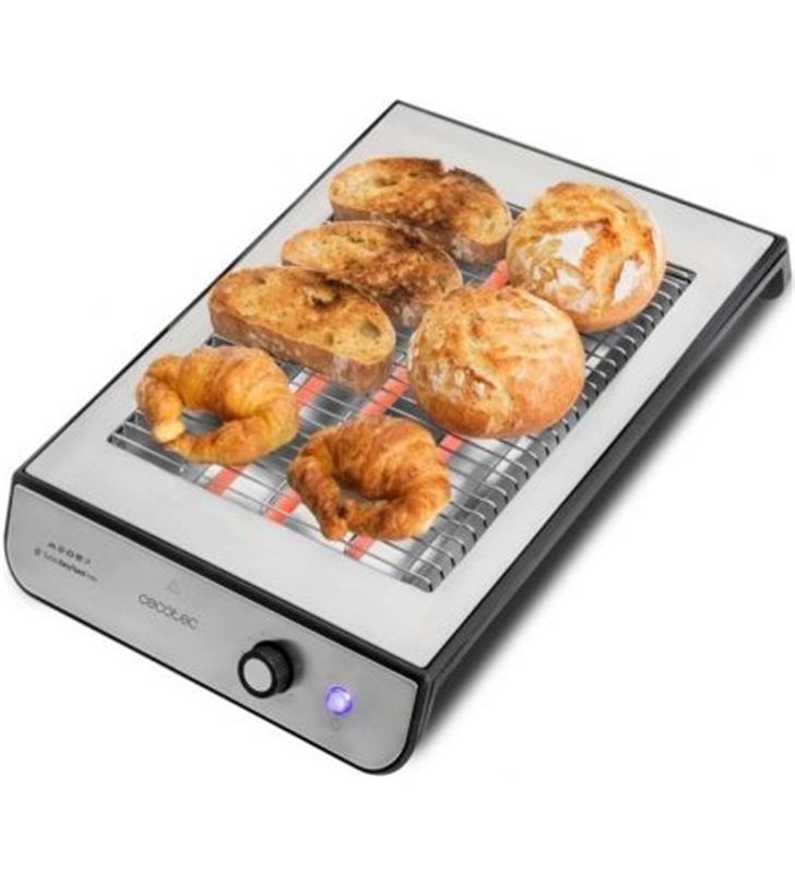 Cecotec 650229168 tostador turbo easytoast inox/ 900w/ gris - 650229168