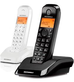 Motorola S1202 DUO BLANC s1202 blanco negro duo teléfono inalámbrico contestador automático - +96918