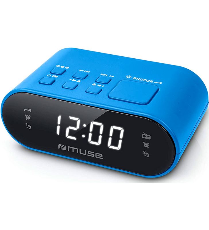 Muse M-10 BLUE m-10 azul radio despertador fm doble alarma pantalla lcd 0.6'' - +22171
