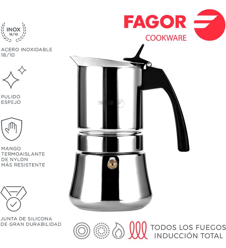Fagor cafetera inox etnica 10t acero inoxidable 18/10 8429113800390 - 78615