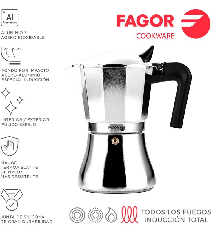 Fagor cafetera cupy 12t aluminio 3004 8429113800468 - 78622