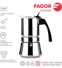 Fagor cafetera inox etnica 4t acero inoxidable 18/10 8429113800376 - 78613