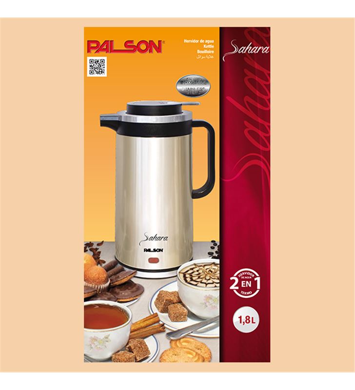 Palson hervidor sahara termo 1.8l 30910 8428428309109 - SAHARA