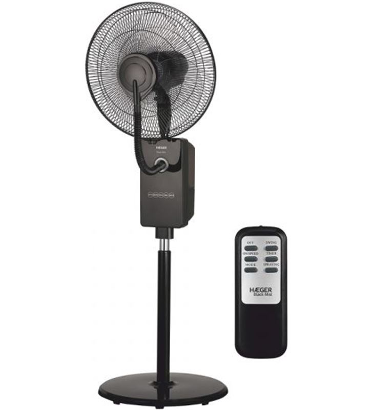 Haeger HF18R001A ventilador digital con humidificador black - 5608475016226
