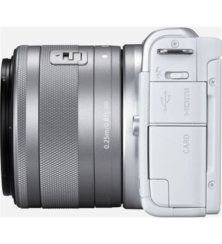 Canon +24260 #14 eos m200 blanca/cámara compacta 24.1mp + vídeo 4k/wi-fi/bluetooth/obj eos m200 wh m15 - 75615593_0786261305
