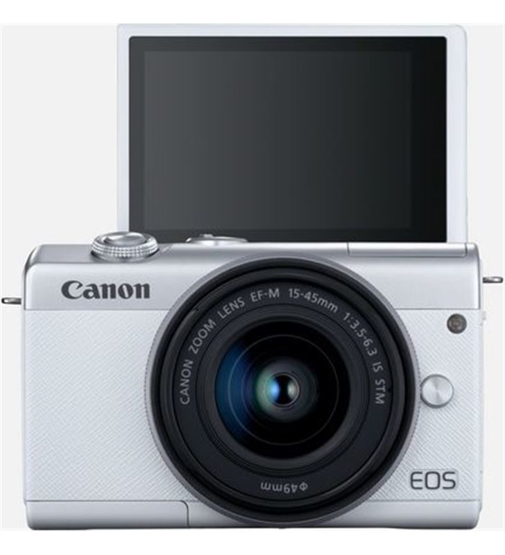 Canon +24260 #14 eos m200 blanca/cámara compacta 24.1mp + vídeo 4k/wi-fi/bluetooth/obj eos m200 wh m15 - 75615593_2957389310