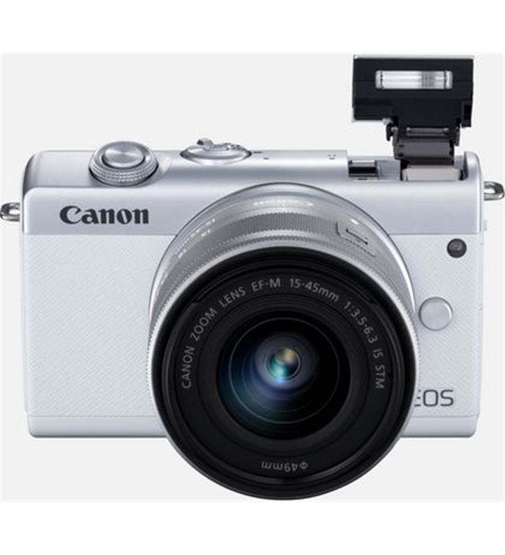 Canon +24260 #14 eos m200 blanca/cámara compacta 24.1mp + vídeo 4k/wi-fi/bluetooth/obj eos m200 wh m15 - 75615593_5294852763