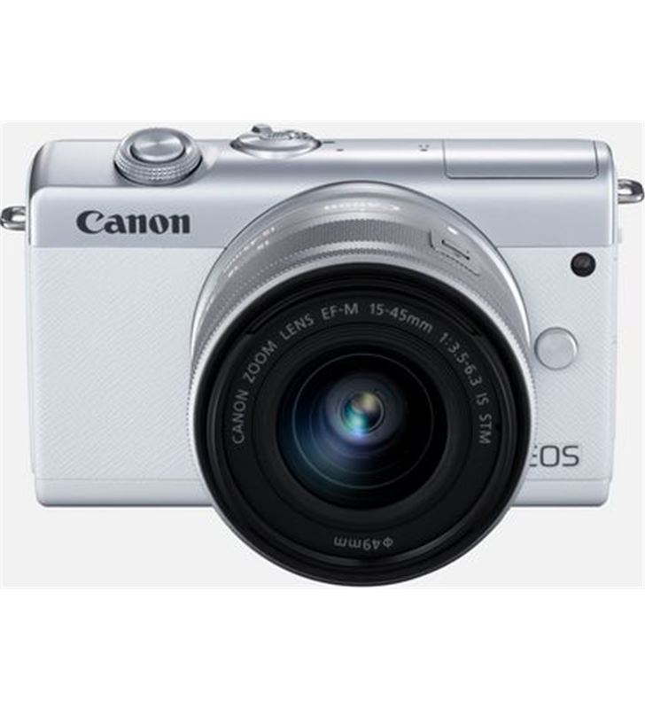 Canon +24260 #14 eos m200 blanca/cámara compacta 24.1mp + vídeo 4k/wi-fi/bluetooth/obj eos m200 wh m15 - 75615593_9610875006