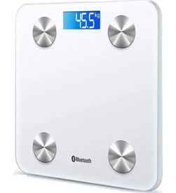 Forever BAB01002 bascula blanca fit digital para baño balanza escala inteligente peso grasa - 6952417304407-BLANCO