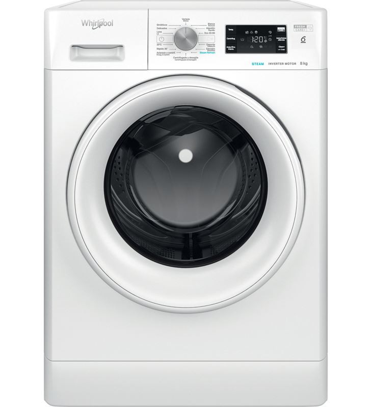 Whirlpool 859991637970 lavadora carga frontal - ffb 8258 wv sp 8kg 1200rpm blanca b - 93583358_2397950639