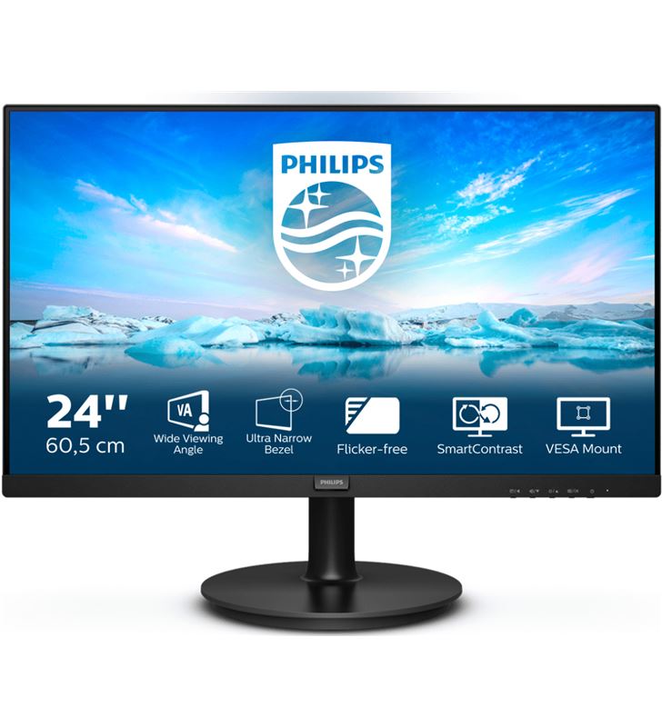 Philips L-M 241V8L monitor 241v8l 23.8''/ full hd/ negro 241v8l/00 - 241V8L00