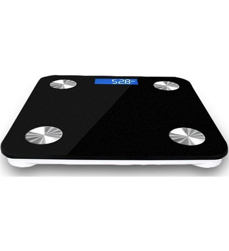 Forever BAB01001 bascula negra fit digital para baño balanza escala inteligente peso grasa b - 6952417304407-3