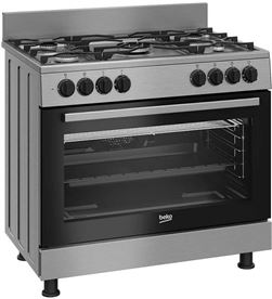 Beko GM15120DXNS cocina 90 cm inox 4 fuegos Cocinas - GM15120DXNS-1