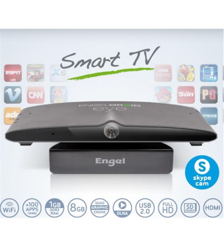 Engel EN1005 receptor smart tv android con camera TDT/Satélite - EN1005