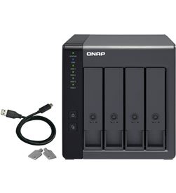 Qnap TR-004 das - 4 bahías (3.5/2.5) - cpu hw raid - 1*usb 3.2 gen1 - forma - QNAP-DAS TR-004