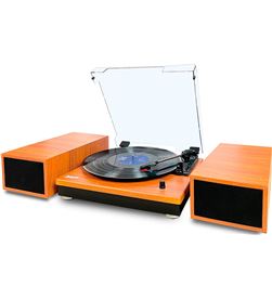 Lauson +25664 #14 cl616 roble tocadiscos con altavoces externos - +25664 #14
