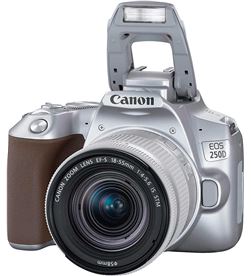 Canon +26028 #14 eos 250d silver + objetivo zoom ef-s18-55mm f/3.5-5.6 iii / cámara re - +26028 #14