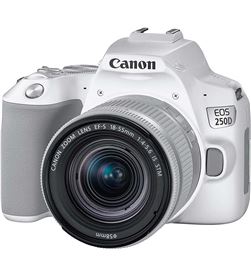 Canon +26026 #14 eos 250d white + objetivo zoom ef-s18-55mm f/3.5-5.6 iii / cámara ref - +26026 #14