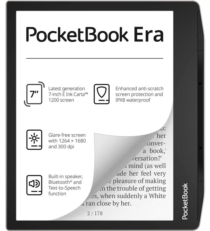 Pocketbook +26117 #14 pb700-u-16-ww era silver /pantalla 7'' e ink carta™ 1200/ blue - +26117 #14