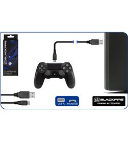 Blackfire 27201 cable carga usb-a a microusb para mando ps4 de 3m - 27201 #1