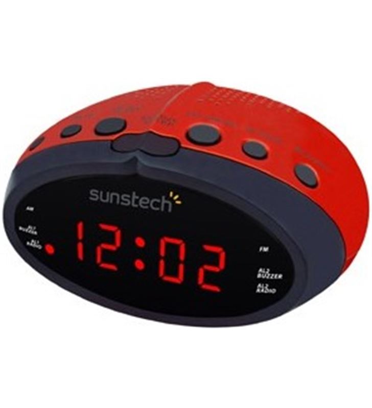 Sunstech FRD16RD radio despertador rojo Radio Radio/CD - FRD16RD