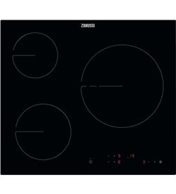 Zanussi ZHRN639K placa vitrocerámica de 60 cm con 3 zonas hi-light, zona triple de 27 cm y 2 - ZHRN639K