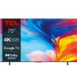 Tcl 75P631 tv 75 75 4k hdr tv with google tv 189 dark metal f - 75P631