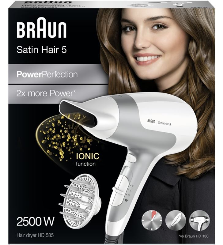 Braun HD585 secador 2500w blanco difusor Secador - HD585