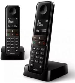 Philips D4702B34 teléfono d4702b/34 inalámbrico negro duo - D4702B34