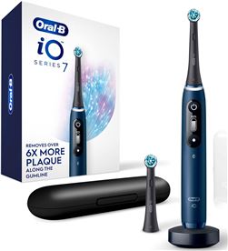 Braun +015698 #14 oral-b io7 azul + estuche + 2 recambios/ cepillo de dientes eléctric - +015698 #14
