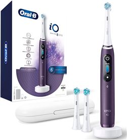 Braun +015702 #14 oral-b io8 morado + estuche + 2 recambios/ cepillo de dientes eléctr - +015702 #14