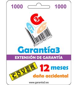 Garantia +24790 #14 garantía3 cover 1000 / garantía por rotura y daño accidental de 1 año hasta - +24790 #14