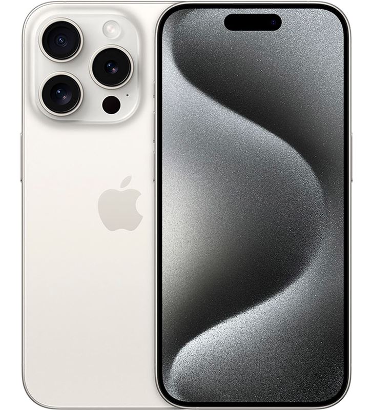 Apple MTUW3QL_A iphone 15 pro 128gb blanco titanio - ImagenTemporaltodoelectro.es