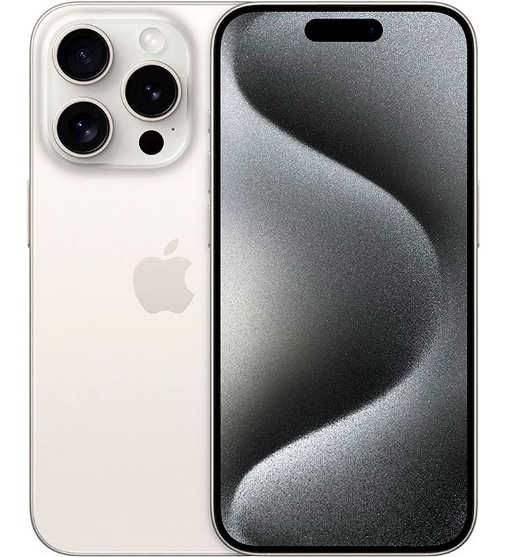 Apple MTV43QL_A iphone 15 pro 256gb blanco titanio - ImagenTemporaltodoelectro.es