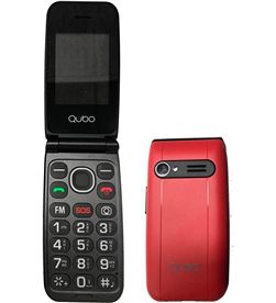 Qubo NEONW_RD_SOS teléfono móvil neonw bl sos 2 4'' bluetooth cámara y fm rojo - ImagenTemporaltodoelectro.es