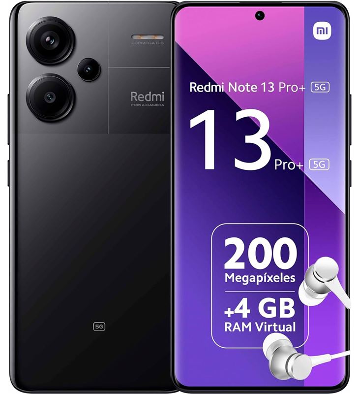 Xiaomi TF272531169 teléfono libre note 13 pro+ 5g 8gb/256gb negro 16.94cm (6.67'') 8/256 gb - +29317