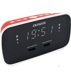 Aiwa CRU-19RD radio reloj despertador rojo - CRU_19RD