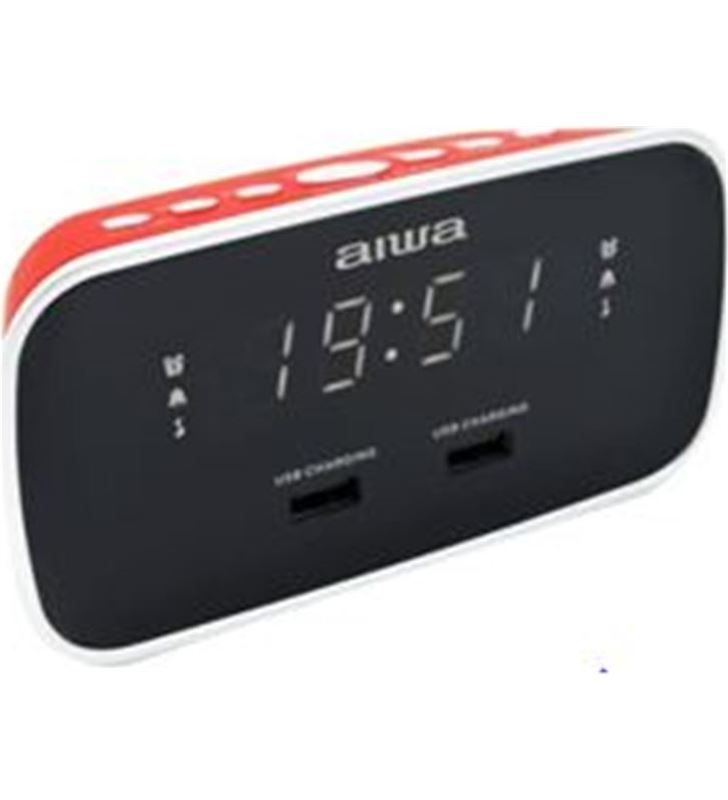 Aiwa CRU-19RD radio reloj despertador rojo - CRU_19RD