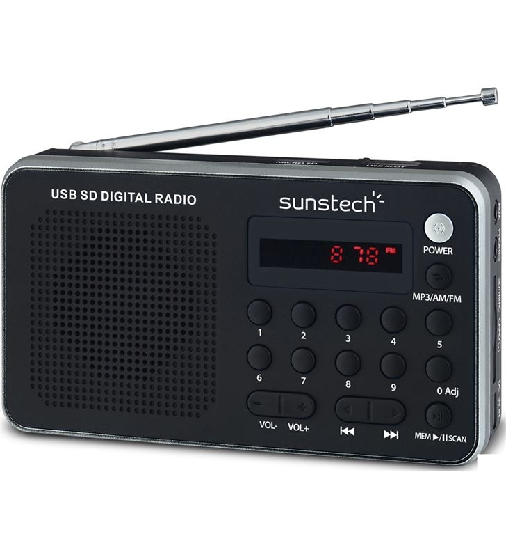 Sunstech RPDS32SL radio portatil plata Radio Radio/CD - RPDS32SL