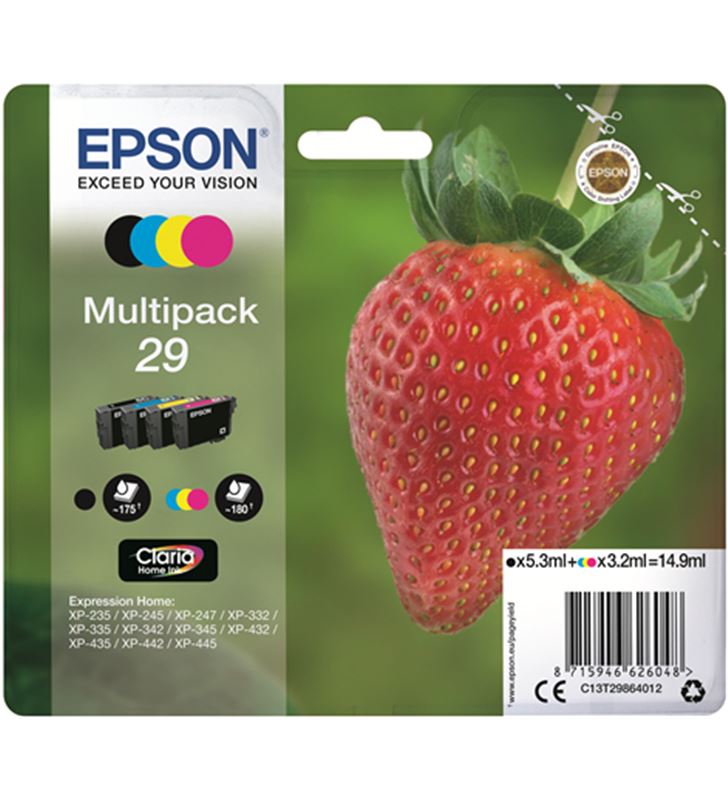 Epson C13T29864012 cartucho tinta claria multipack color/black - EPSC13T29864012
